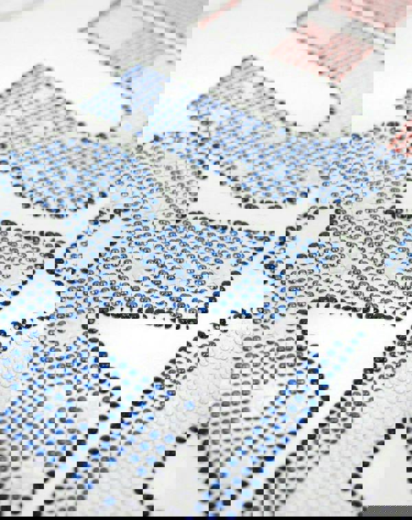 Amplified Clothing Womens White Run Dmc Diamante Logo Short Sleeved T-Shirt