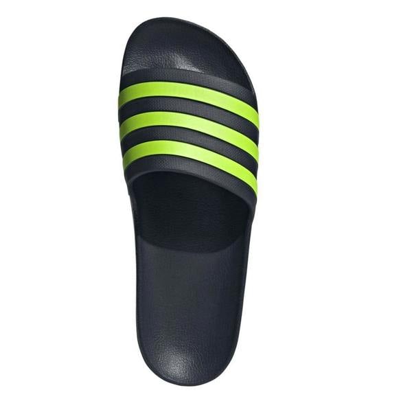 Adidas Unisex Adult Adilette Aqua Slides - Legend Ink/Lucid Lemon - 