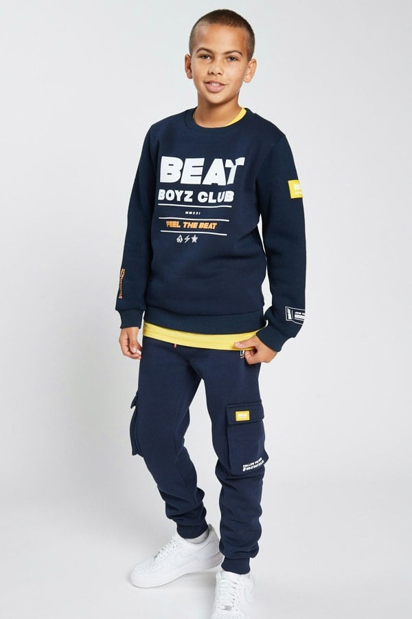 Beat Boyz Club Kingston Crew Sweat - Navy