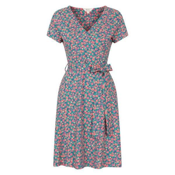 Mountain Warehouse Womens/Ladies Santorini Patterned Jersey UV Protection Dress - Coral - 