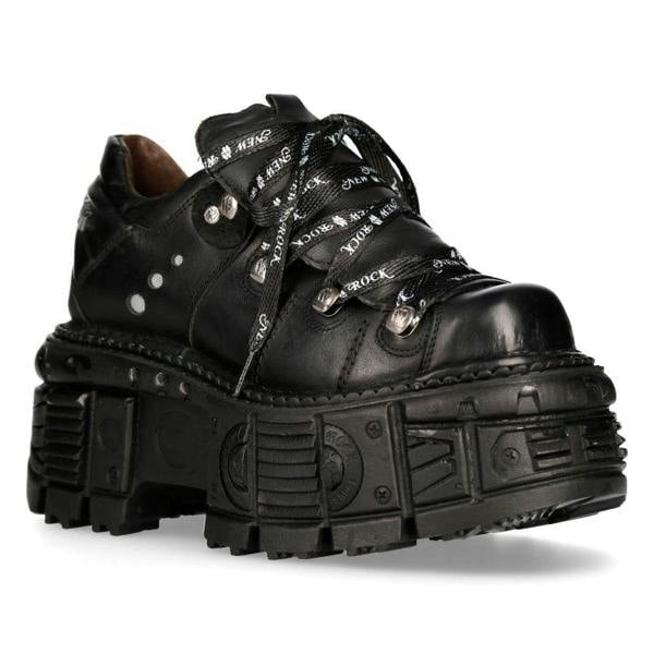 New Rock Unisex Platform Punk Metal Boots- M-TANK120N