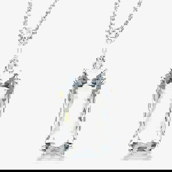 Swarovski Millenia Rhodium Plated Octagon White Crystal Pendant Necklace 5725768