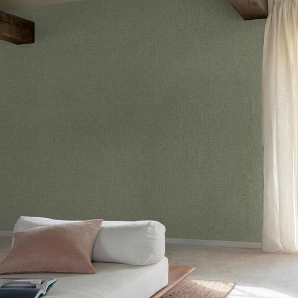 Grandeco Boutique Monroy Semi Plain Effect Luxury Weight Embossed Wallpaper,  Sage Green