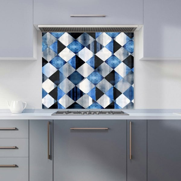 Warren Reed - Designer Square Checkered Pattern Kitchen Splashback