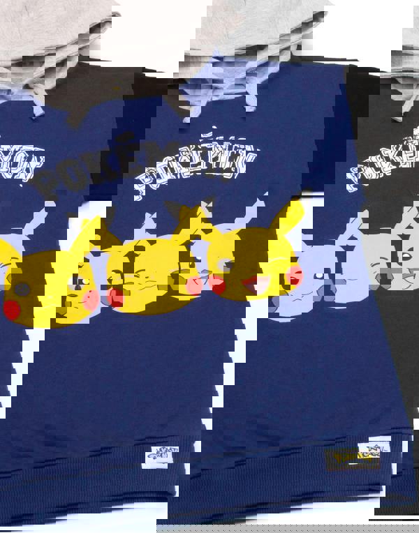 Pokemon Boys Blue Pikachu Placement Print Hoodie