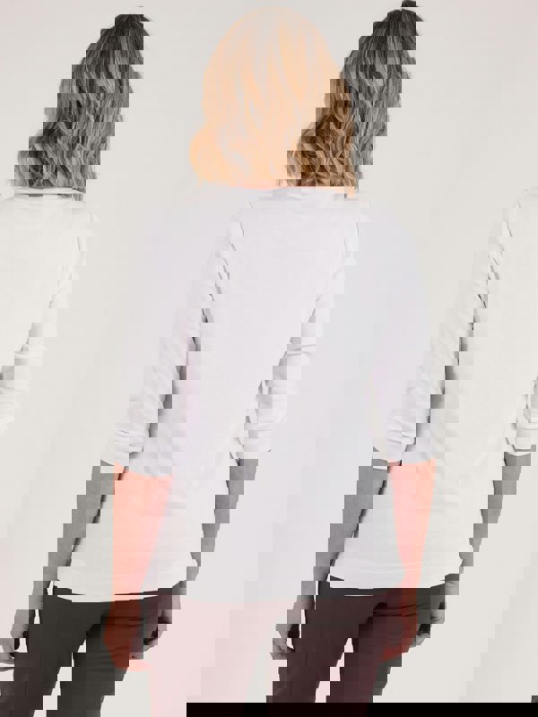 PennyPlain Solid Round Neck Top - White