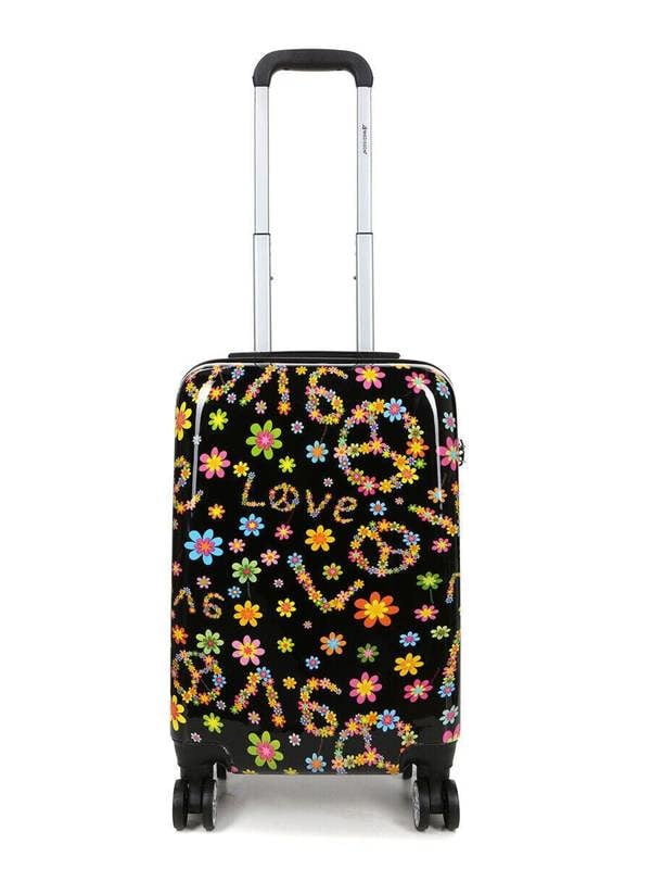 Snowball Hard Shell Printed Dual 4 Wheel Luggage Suitcase
