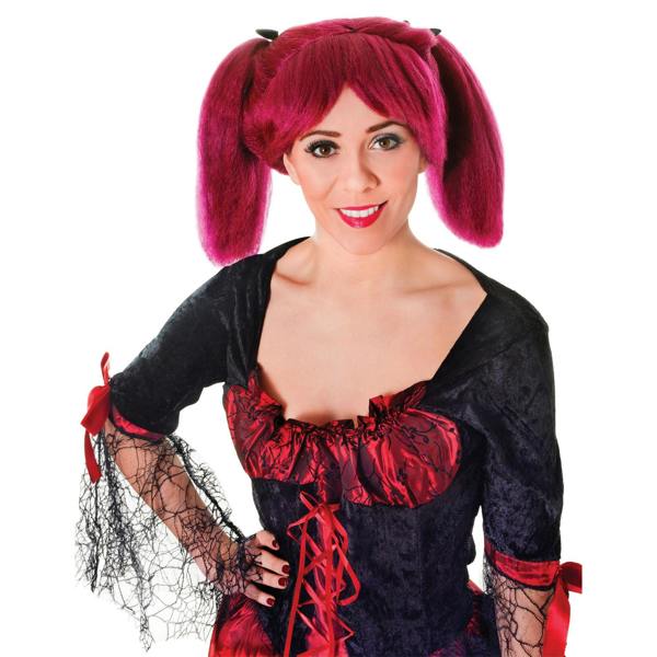 Bristol Novelty Unisex Adults Steampunk Wig - Burgundy - 