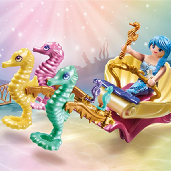 Playmobil Mermaid Seahorse Carriage - 71500 Playset