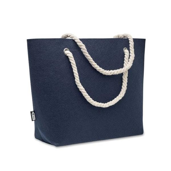 MidOcean Feltsea RPET Felt Beach Shopper Bag - Blue