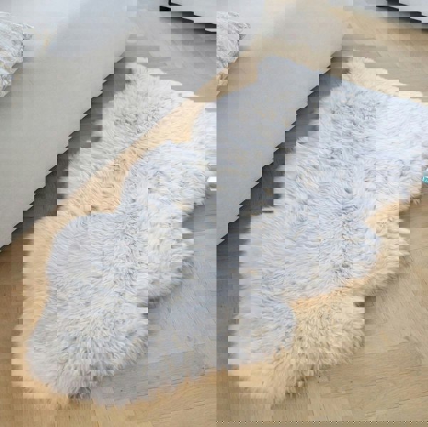 New Zealand Sheepskin | Long Wool | Rug 135 cm Aubergine