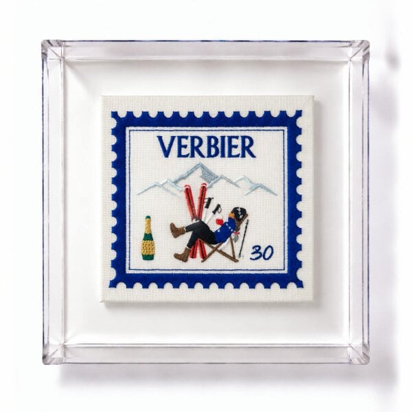 Lilly Loves Verbier Embroidered Stamp