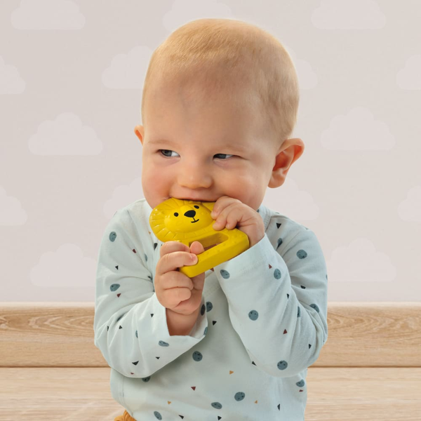SES Creative Teether Lou Lion - 100% Natural rubber