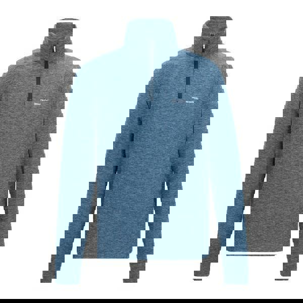 Regatta Mens Thompson Marl Half Zip Fleece Jacket - China Blue