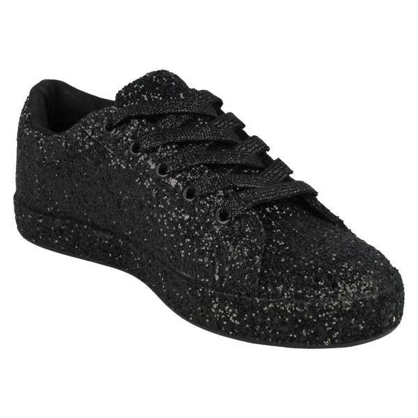 Spot On Ladies Spot On Glitter Trainers F7100