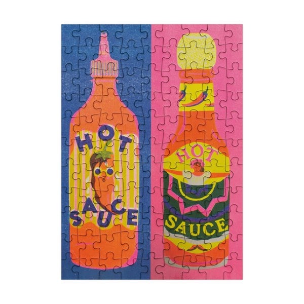Happily Puzzles Hot Sauce - 99 Piece Mini Jigsaw Puzzle
