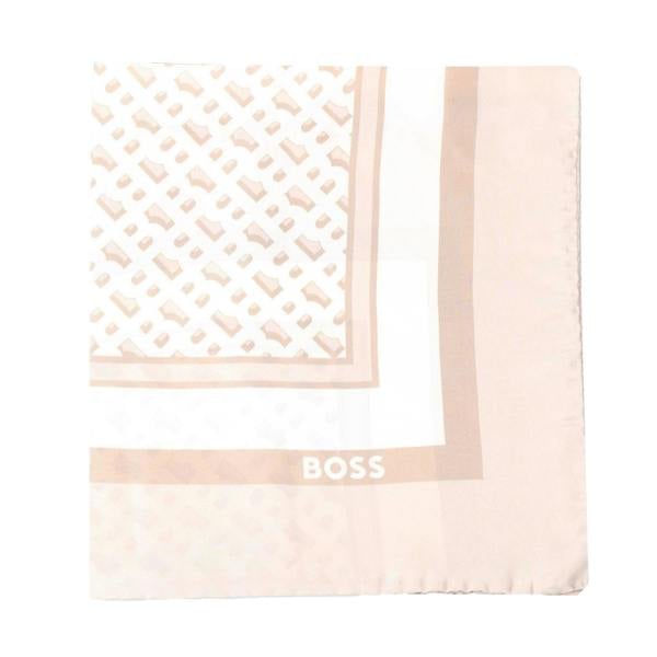 Boss Lainy Monogram Fashion Scarf - Beige - 