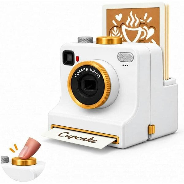 Obasyhig 3D-Printed Latte Art Camera - White