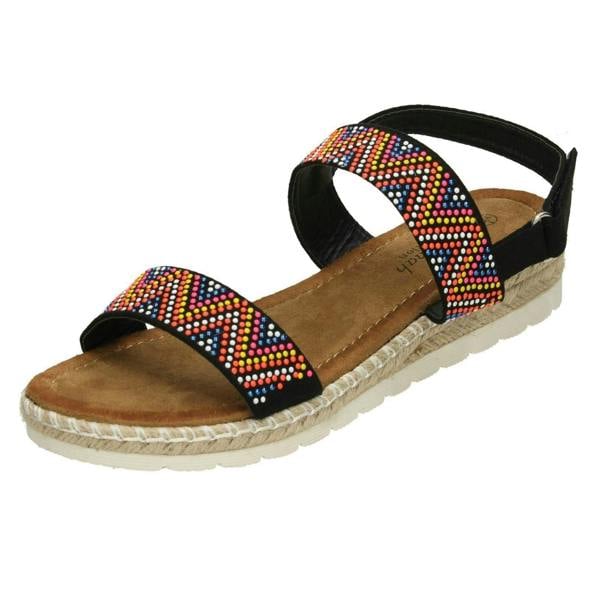 Savannah Ladies Savannah Coloured Studded Sandals