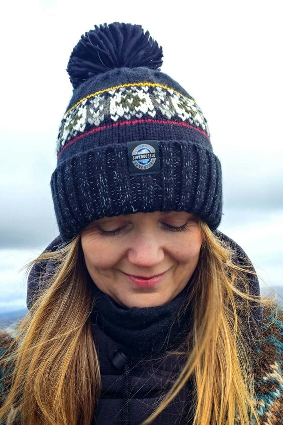 SuperBobble Shadow Pine Fairisle Knit Hat