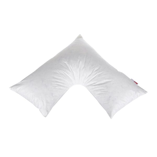 HOMESCAPES Orthopaedic V Shaped Pillow Duck Feather and Down