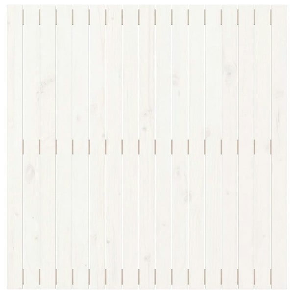 Berkfield Wall Headboard White 108x3x110 cm Solid Wood Pine