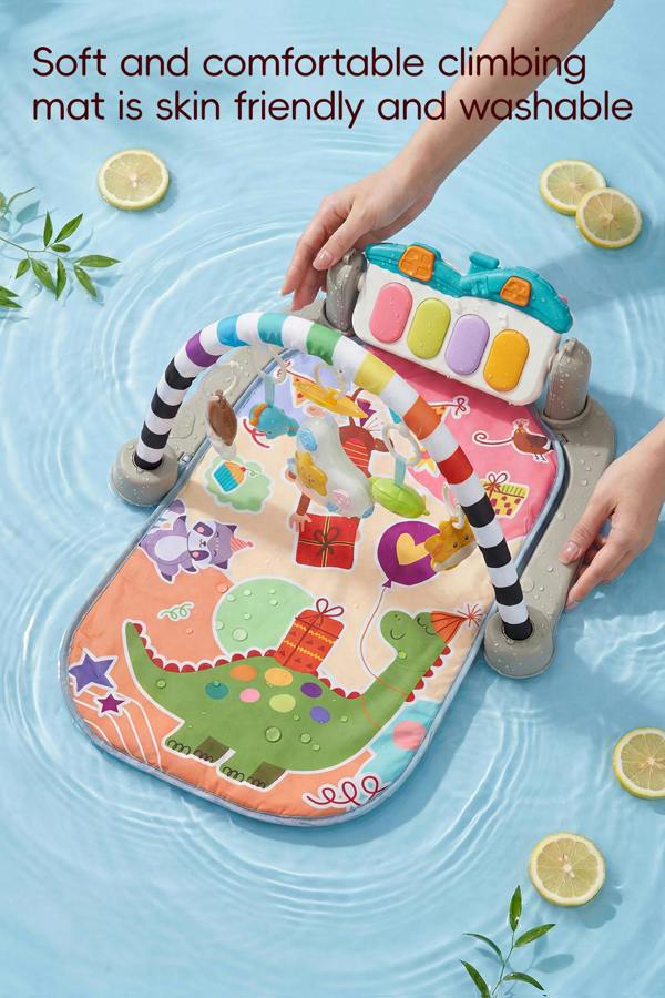 Living and Home Interactive Baby Gym with Musical Keyboard and Hanging Toys