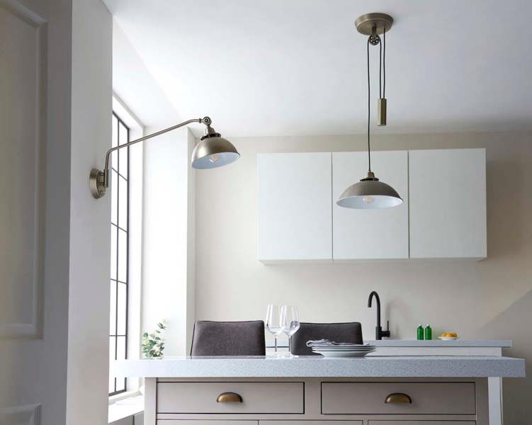 Pagazzi Lighting Madison Adjustable Antique Brass Wall Light