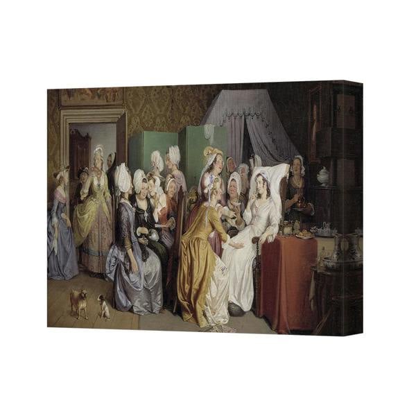 Benjamin Tate Design Victorian Interior Social Gathering Canvas Wall Art Print