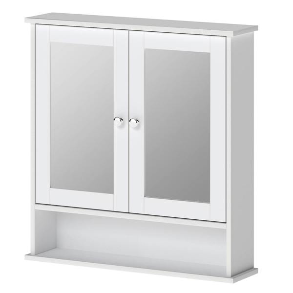 Levede Bathroom Mirror Cabinet Wall Mounted Storage Cupboard with Open Shelf