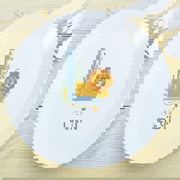 Personalised Memento Company Personalised Animal Alphabet Plastic Plate