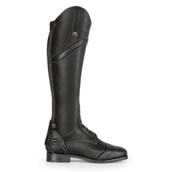 Moretta Women's Constantina Leather Long Riding Boots - Black