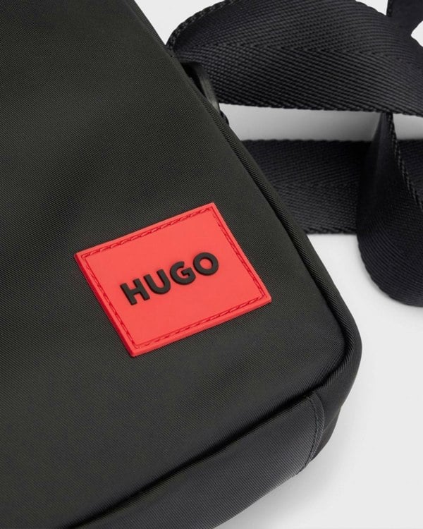 HUGO Ethon 2.0N Mens Reporter Bag with Red Logo Patch NOS