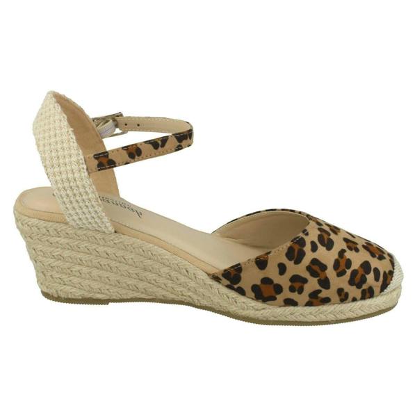 Savannah Ladies Savannah Mid Rope Wedge Espadrilles F2274