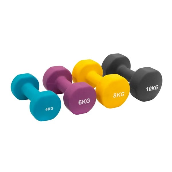 Body Revolution Neoprene Dumbbells Set with Rack