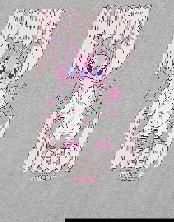 Disney Lilo & Stitch Womens Grey Always Sleepy Short Sleeve Nightdress