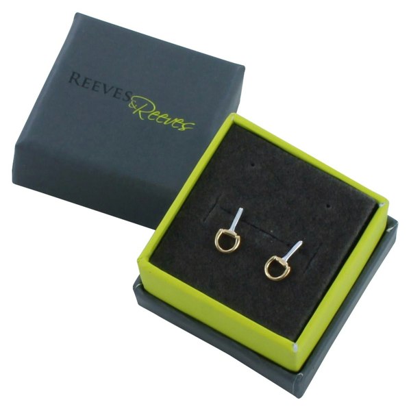 Mini Sterling Silver Snaffle Studs - Reeves & Reeves