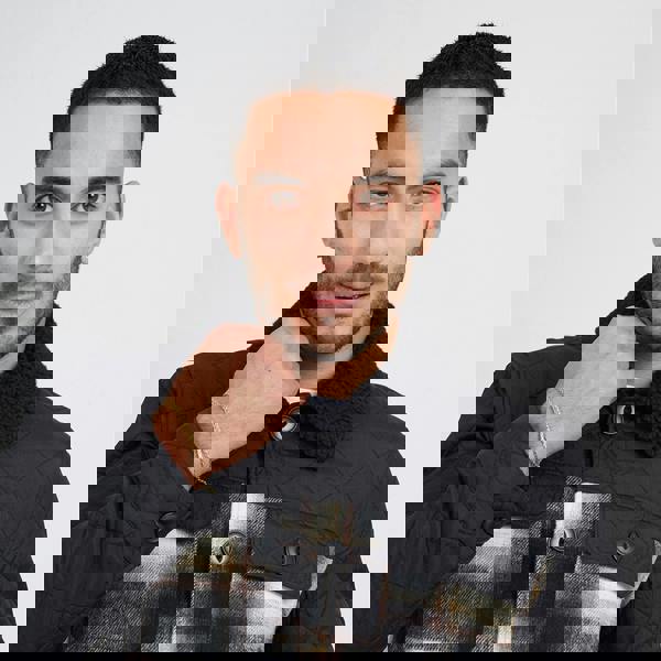 Brave Soul Black Sherpa Collar Checked Jacket - Black Image 4