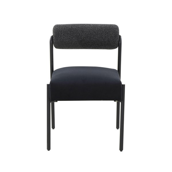 Furniture Edit Jolene Black Velvet Dining Chair - Set of 2