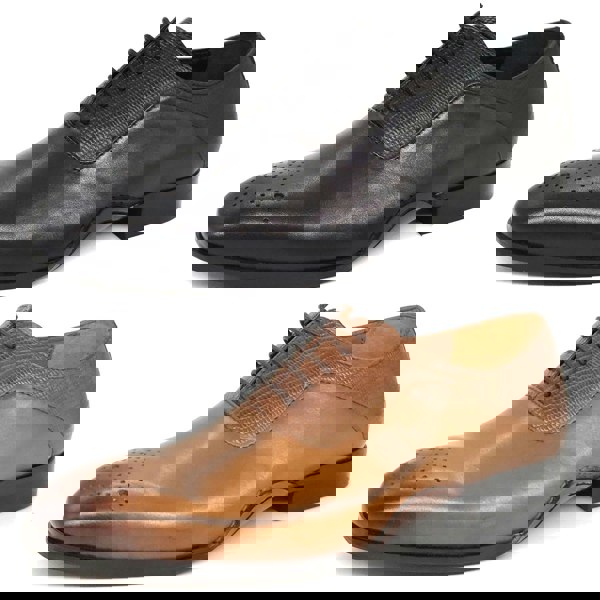 HX London Hillingdon Textured Oxford Shoes