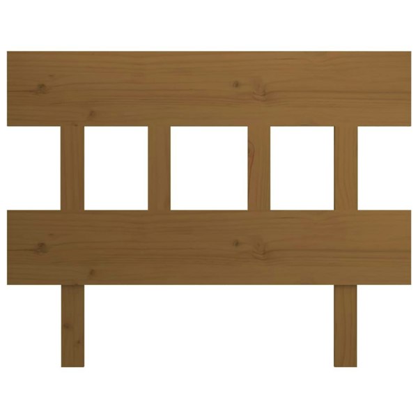 Berkfield Bed Headboard Honey Brown 93.5x3x81 cm Solid Wood Pine