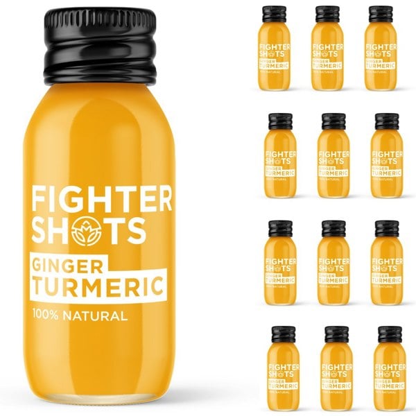 Fighter Shots Ginger + TURMERIC 12x 60ml