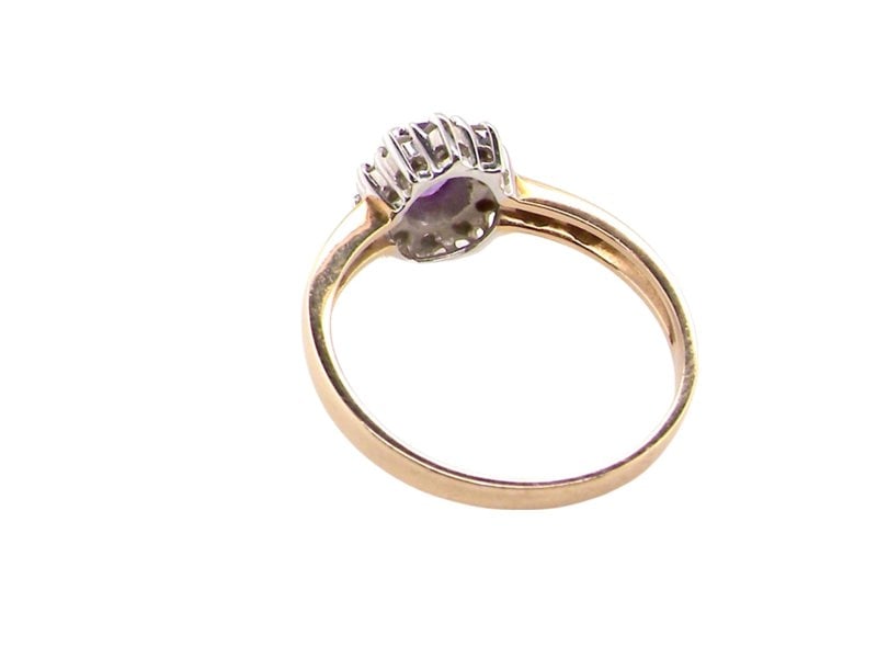 Vintage Tom An amethyst and diamond cluster ring