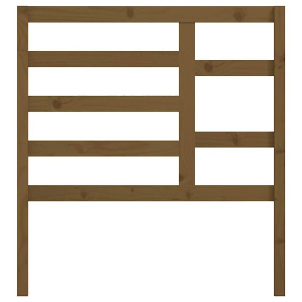 Berkfield Bed Headboard Honey Brown 81x4x104 cm Solid Wood Pine