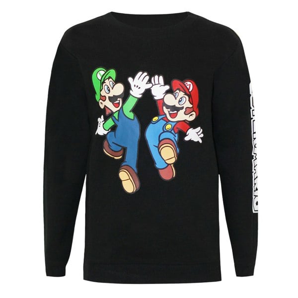 Super Mario Boys Luigi Sweatshirt - Black