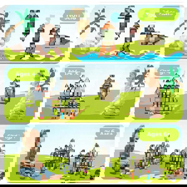 Dekko 100PC Magnetic Building Tiles Kid Creative 3D Educational Construction Toy