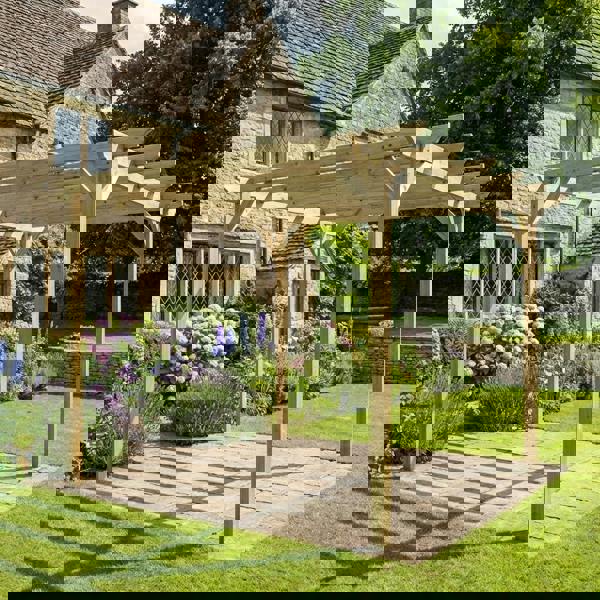 Arbor Garden Solutions Champion Wooden Garden Pergola Kit