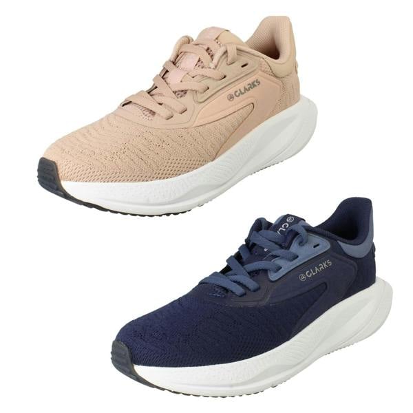 Clarks Ladies Clarks Pace Platform Trainers - Pace Move