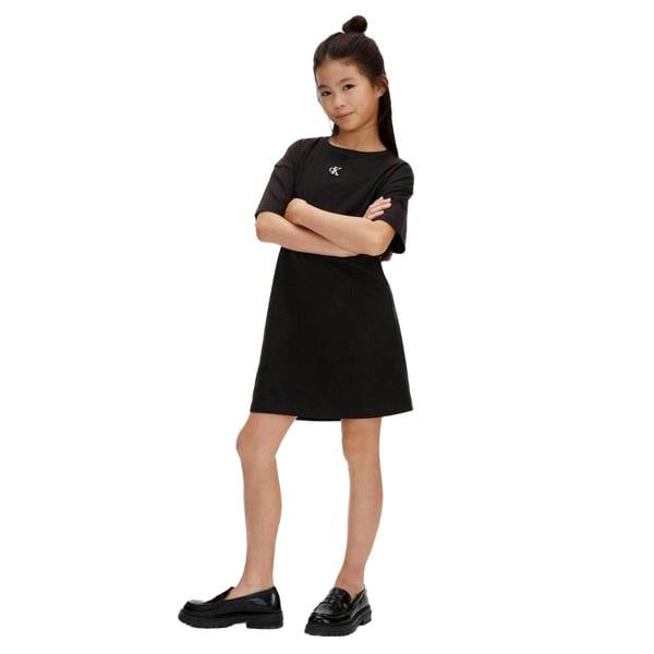 Calvin Klein Girls Logo T-Shirt Dress - Black - 