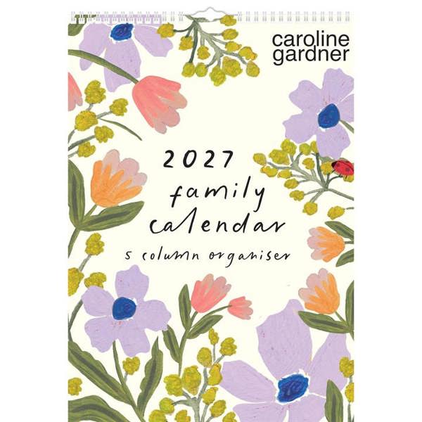 Caroline Gardner, Wildlife A3 Planner 2027, Family Planners, Month To View, Art, Gift